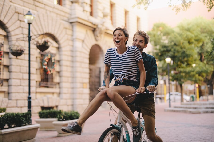 Fahrrad, Menschen, Freude